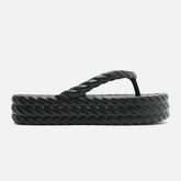 SANDÁLIA PRETA FLATFORM MARROCOS MID  Z 19083 0001 0002 BRIZZA - Vintedoisk